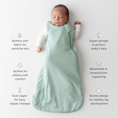 Image of KYTE BABY Sleep Bag 1.0 TOG, Rayon Made From Bamboo Wearable Blanket, Dual Zipper For Infants And Toddlers Nursery Essentials