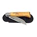 Opinel N8 Carbon Pocket Knife and 'Bertrand de Lussac' Black Leather Sheath