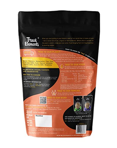 Image of True Elements 9 in 1 Snack Mix 250g - Seeds for Eating | Nuts and Seeds Mix | Diet Snacks | Mix Seeds & True Elements Halim Seeds 500g - Aliv Seeds