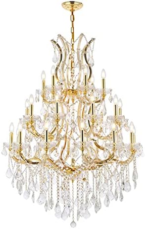 Elegant Lighting 2800D38G/RC Royal Cut Crystal