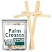Concordia Supply Palm Sunday Outreach Palm Crosses - 6" x 4.5" Dried African Palm Crosses (Pack of 50)