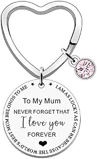 FMCC Mum Gifts Keyring Mum Birthday Gifts Mothers Day Gifts for Mum Never Forget That I Love You