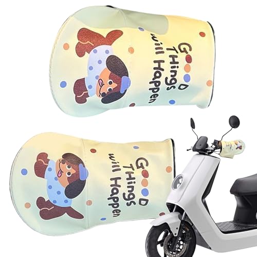 Orejeras para manillar de motocicleta, guantes de manillar de protección solar, fundas de agarre para scooter al aire libre para motocicleta, triciclos adultos, ciclistas de aventura