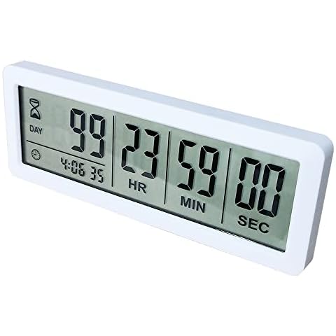 MOSTRUST Digital Countdown Days Timer - Upgraded Big 999 Days Count Down Clock for Vacation Retirement Wedding Holiday Cover