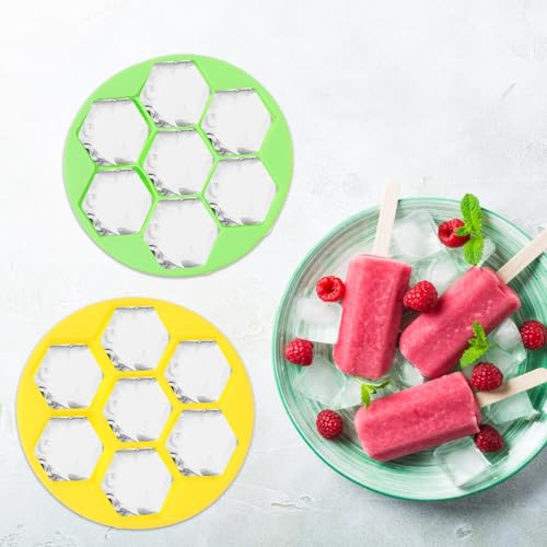 Molde de silicona para cubitos de hielo 2 piezas con tapa miniatura 4