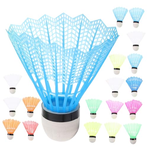 VICASKY High Shuttlecocks 20pcs Plastic Badminton Balls Colorful Shuttlecocks for Play Random Color