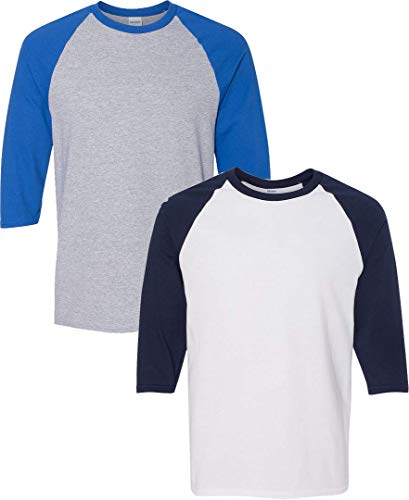 Gildan Raglan manches 3/4 fini les t-shirts fins qui se déforment G570