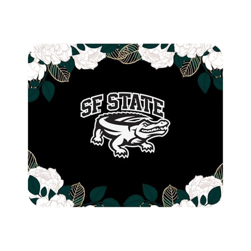 Mouse Pad, Fabric, San Francisco State University Standard/Floral White