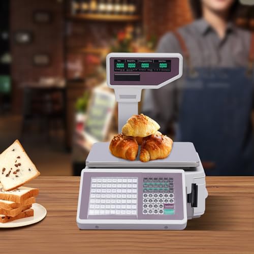 Báscula Comercial Digital 66 lbs con Impresora de Código miniatura 6