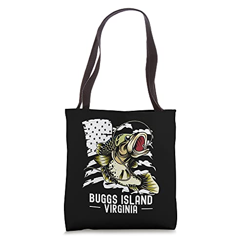 Bolso tote para pescadores de bass, deporte de pesca en Buggs Island, Virginia miniatura 1