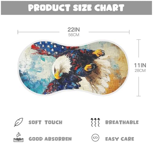 2 Pack Free Flight Muslin Burp Cloths Cotton Absorbent Baby Burping Rags for Boys Girls Soft Newborn Burp Bibs, 22 x 11 Inch4