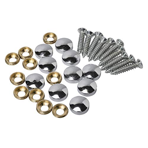 10PCS Brass Mirror Screws 10mm, Silvery - Cap Cover Nails Fasteners Golden for Decorative Mirror, Sign/Advertising Hardware, Nails, Construction (12mm)