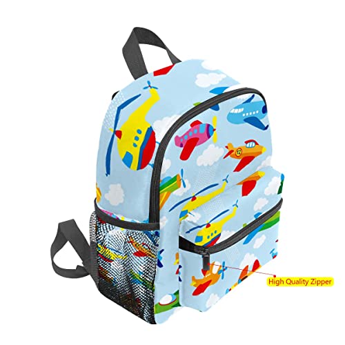 Kids School Bag Girls Boys Preschool Toddler Backpack For Boy Girl Lightweight Shoulder Book Bag For Kids Perfect Back Pack For Toddler To Kindergarten Cute Airplane #TOP2