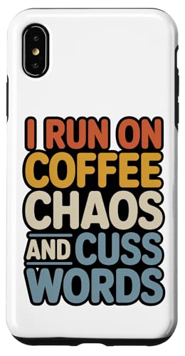 Coffee Chaos And Cuss Words ���[�j���O ���[���A ����ȃo���X�^ �X�}�z�P�[�X iPhone XS Max �p