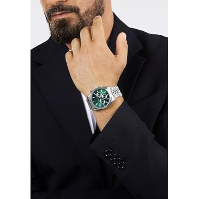 Maserati Men's Watch, Multifunction, Analog, 43mm, ATTRAZIONE Collection, Jubelee Bracelet