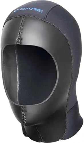 Miniatura 2 de BARE Capucha seca Elastek de 0.354 in  Úsalo con traje seco  Fabricado con material de neopreno ELASTEK elástico completo  Ideal para buceo en agua