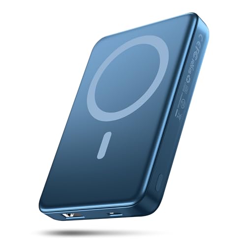 for Magsafe Battery Pack, 10000mAh Magnetic Portable Charger with USB-C 20W Fast Charging, Slim & Lightweight Wireless Power Bank for iPhone Air/17/16/15/14/13 Series, for Travel Cruise Essentials