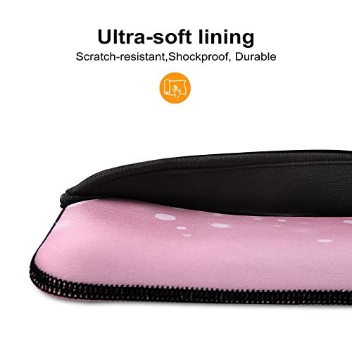 Icasso Laptop Sleeve Compatible With Macbook Air/Pro 13 Inch ,Waterproof Shock Resistant Notebook Protective Bag Carrying Case,Neoprene Bag With Small Case-Pink #TOP2