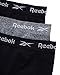 Reebok Women's Boy Shorts Underwear - 3 Pack Seamless Long Leg Boyshorts Panties for Women (S-3X, available in Plus Size), Size Medium, Black/Charcoal Melange/Black