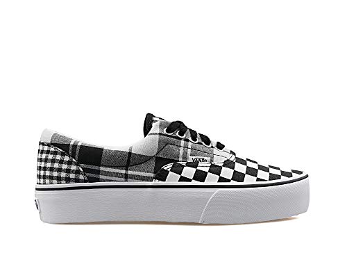 Vans Era Platform Plaid CHECKRBRD CHUASSURES DE Sport pour Femme Gris VN0A3WLUVYD
