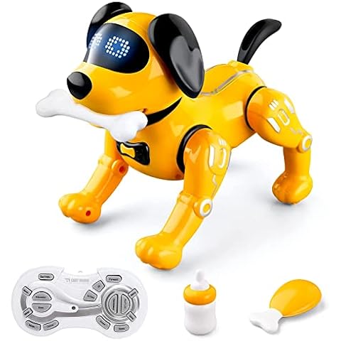 URBZUE Remote Control Robot Dog Toy for Kids, Smart Robotic Dog, Programmable Robot Toy, Electronic Interactive Puppy With Stunts, Music & Dance - STEM Educational Toys Gift for Kids Boys Girls Cover