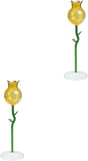Zerodeko 2 Peças De Ornamento De Flor Preservada Estátua Decoração Para Casa Fragrância Rosa Vidro Vaso Decorativo Frasco Difusor De Fragrância Frascos Difusor De Fragrância Decoração De