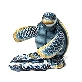 Handcrafted Sea Turtle Cell Phone Stand for Desk - Nautical Coastal Decor, Sturdy Resin Phone Stand, Beachy Marine Style - Symbol of Wisdom, Protection & Longevity, Universal Phone Compatibility