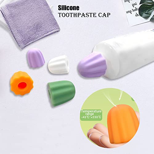 12 Pack Toothpaste Cap, Self Closing Toothpaste Cap Dispenser, Mess-Free Toothpaste Lids And Zero Waste Cap Toothpaste Dispenser Squeezer Lids For Adult And Kids Bathroom #TOP1