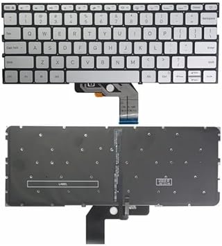 Laptop keyboard for XIAOMI MI notebook air 13 161301-01 US mk10000005761 490.09U07.0D01 9Z.ND7BW with backlightSILVER
