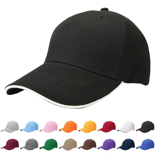 ZVYTBKI Mens Golf Baseball Cap Adjustable Size Solid Classic Sun