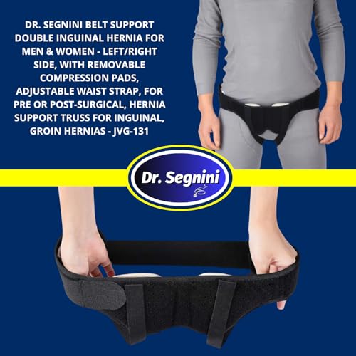 Faja de soporte para hernia inguinal doble ajustable unisex miniatura 2