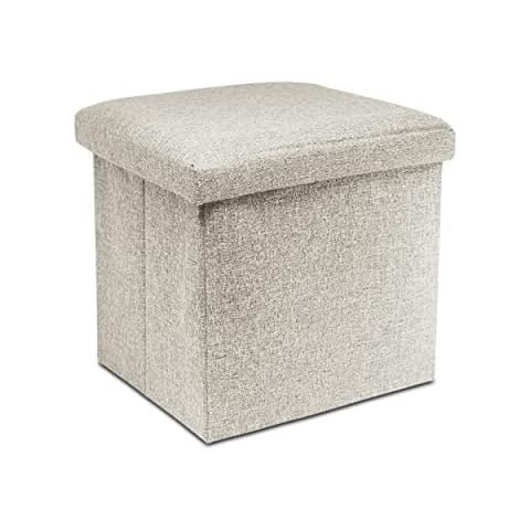 GREAT Puff Taburete Almacenaje Plegable 38x38x38cm Cover
