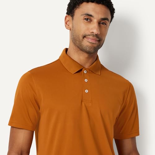 Image of Amazon Essentials Men's Moisture Wicking Golf Polo Shirt, Short Sleeve, Slim-Fit, Quick-Dry