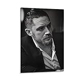 SHENMOU Poster Tom Hardy Black-and-white Painting Popular Actor Home Decor Poster Wall Art Hanging Picture Print Bedroom Decorative Painting Posters Room Aesthetic 12x18inch(30x45cm)