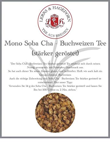 Lerbs & Hagedorn, Mono Kraut Soba Cha - Buchweizen Tee (stärker Geröstet) | Nussig, Aromatisch, Mit Röstnoten 2kg Ca. (162 Liter) Buchweizen