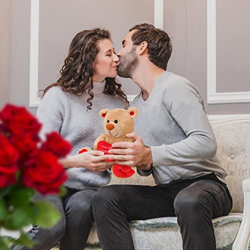 Casetank Valentines Day Gifts For Her Girlfriend Wife Mom Fiancée Kids,Valentines Gifts For Women,Valentine's Day Teddy Bear - 10 Inches,Funny Cute Stuffed Animal Plush Present For Birthday #TOP5