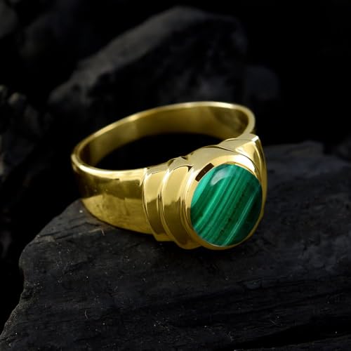 Image of 55Carat Choose Your Color Natural Birthstones 18 K Gold Plated Ring Bold Statement Jewellery Sizes 4-13