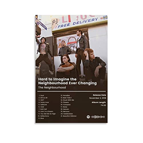 Poster The Neighbourhood pour déco chambre et bureau style musical moderne