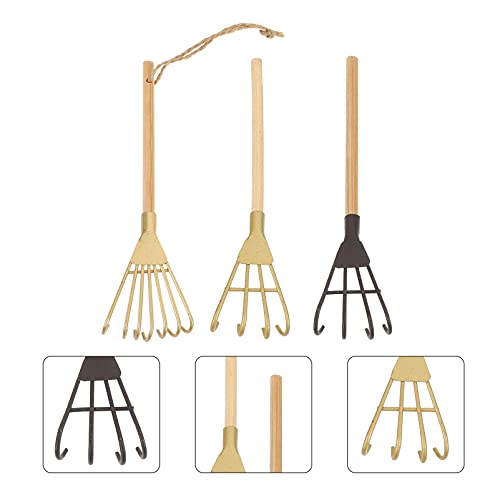 Set de 3 mini rastrillos de jardinería GANAZONO miniatura 6