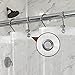 Barossa Design Plastic Shower Liner Clear - Premium PEVA Shower Curtain Liner with Rustproof Grommets and 3 Magnets, Waterproof Cute Lightweight Standard Size Bathroom Curtains - Clear