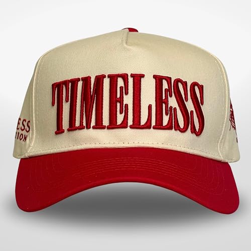 Image of Vintage Fashion Trucker Hat | Men & Women | Trendy Cute Retro Red Caps for Country & Western | Camo Fur Cotton | Snapback