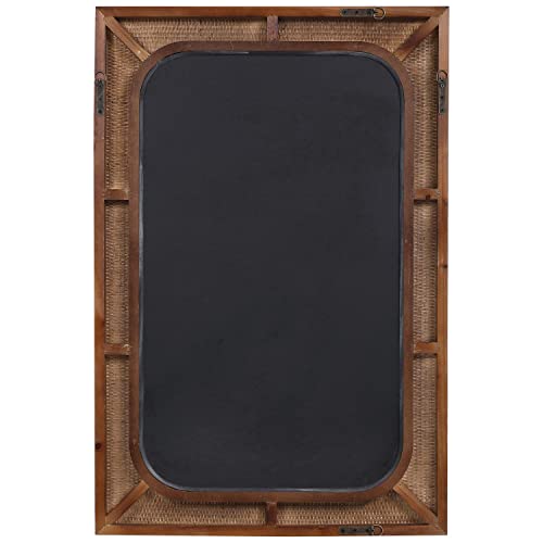 Uttermost Tahiti Warm Maple Satin 28" X 42" Wall Mirror #TOP3