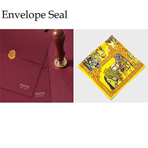 100% Pure Silk Head Scarf For Women Fashion Mulberry Real Silk Hair Scarf Square Vintage Designer Yellow Horse (35X35) 55G 1 #TOP6
