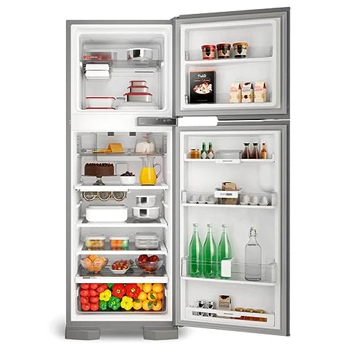 Geladeira Frost Free Brastemp Duplex 375L Cor Inox BRM44HK 220V