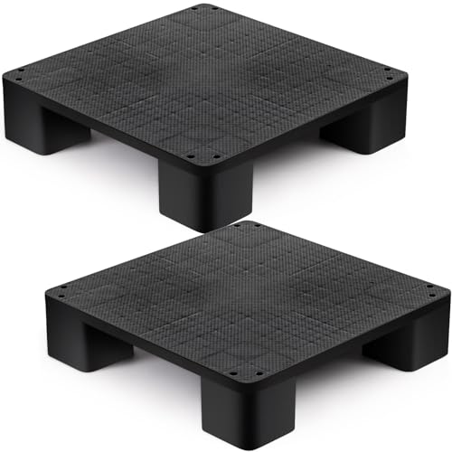Vercraft Kunststoffpaletten für Kellerlager, einfach zu stapeln, leichte Bodenpaletten, Display für Bodenbelag, Zimmer, Supermarkt, Lager, unterstützt bis zu 907 kg, schwarz, 50,8 x 50,8 x 12,9 cm, 2 Vercraft Kunststoffpaletten für Kellerlager, einfach zu stapeln, leichte Bodenpaletten, Display für Bodenbelag, Zimmer, Supermarkt, Lager, unterstützt bis zu 907 kg, schwarz, 50,8 x 50,8 x 12,9 cm, 2