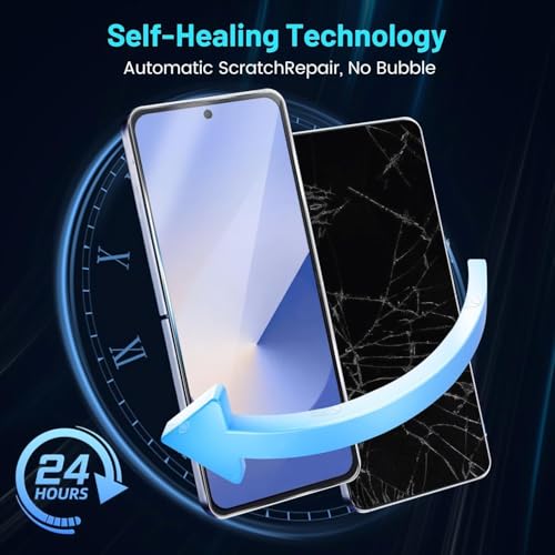 Image of FabeKee Screen Guard Film Compatible For Samsung Galaxy Z Flip7 5G Cellphone Self Healing Unbreakable Hd Hydrogel [Tpu Film] Flexible Film-Clear [Not Tempered Glass]