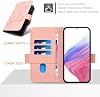 Funda Compatible con Vivo X100, Compatible con Vivo X100 5G V2309A V2308 con Ranuras para Tarjetas, Cierre Magnético, Soporte Abatible, Color Rosa 8