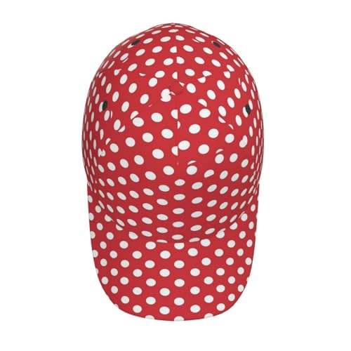 Gorra de béisbol con patrón de lunares para hombres y mujeres miniatura 4