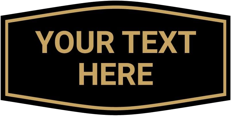 - Fancy Custom Personalizable Plastic Wall or Door Sign