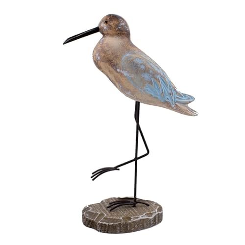 The Bridge Collection-12 Inch Tall, Sea Bird Figurine-Nautical/Coastal Bedroom Decor, Sculpture with Stand, Coastal Bird Statue, Beach Table Center Piece, Nautical Bedroom Decor-Shore Bird